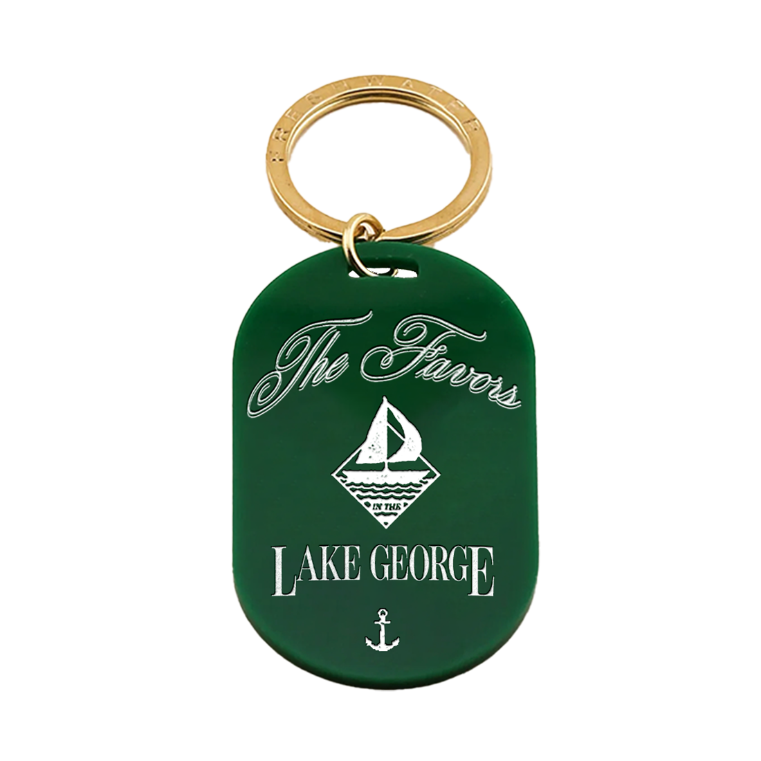 Favors - Lake George Green Keychain